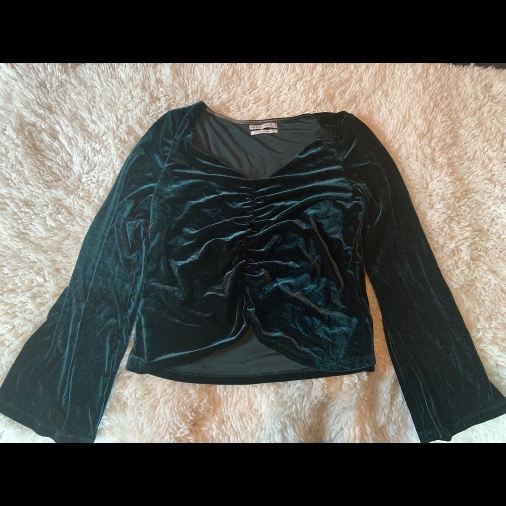 Urban Outfitters’ long sleeve velvet top